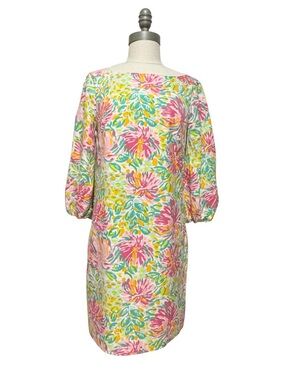 Lilly Pulitzer Floral Long Sleeve Shift Dress